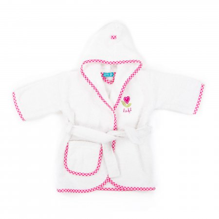 Baby Badjas Girl Uni Wit