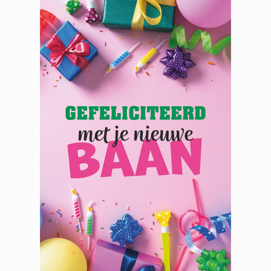 Collega Gefeliciteerd met je nieuwe baan - party