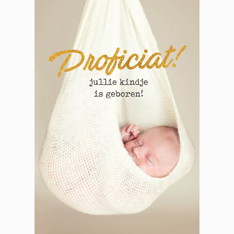 Geboorte Proficiat jullie kindje is geboren
