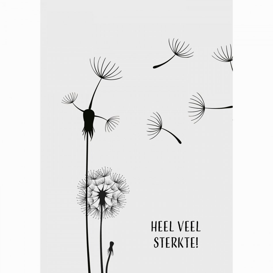Kaart Condoleance Dandelion