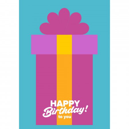 Verjaardag Pink Present