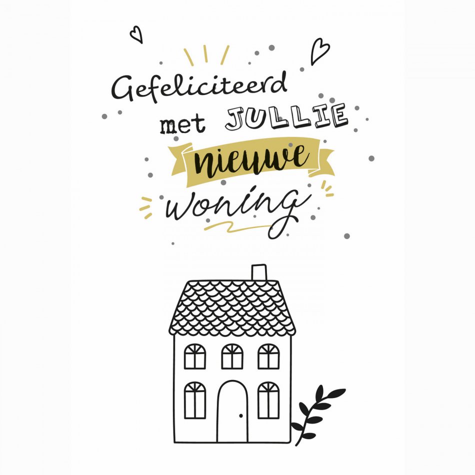 Verhuizing Gefeliciteerd sparkle