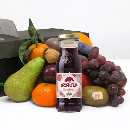 Fruitmand Druivensap