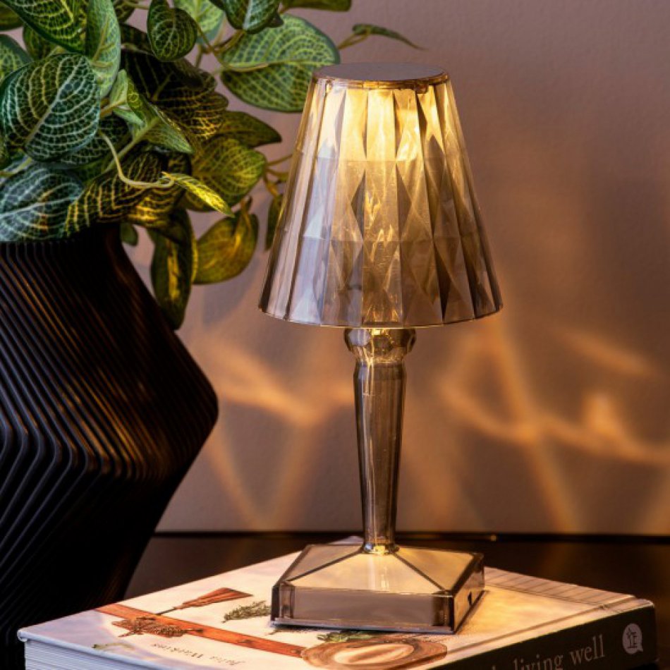 Table lamp Gem LED dark grey